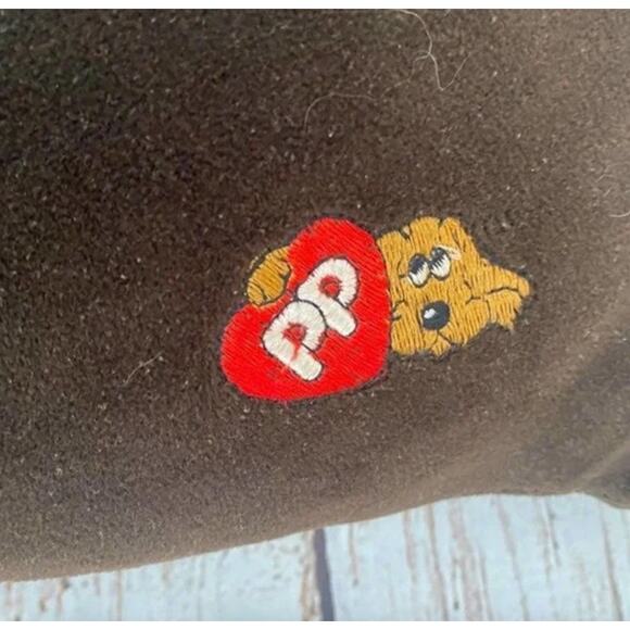 TONKA Vintage 1985 Pound Puppies Chocolate Brown Large Plush 22' - Picture 6 of 9